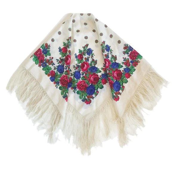 Accessories - Floral Slavic Scarf